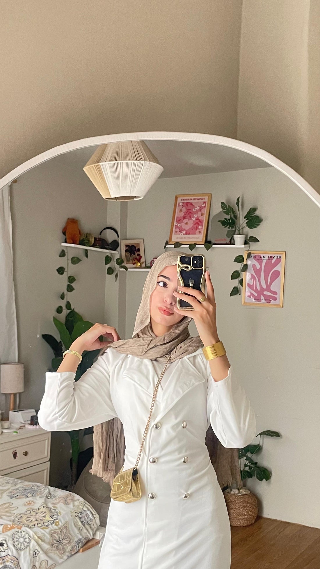 Blazer Dress with Gold Buttons