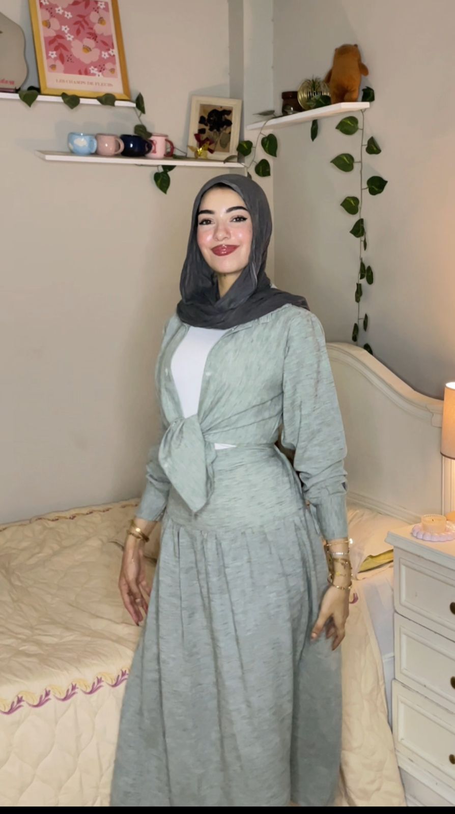 Linen Set β Skirt & Blouse