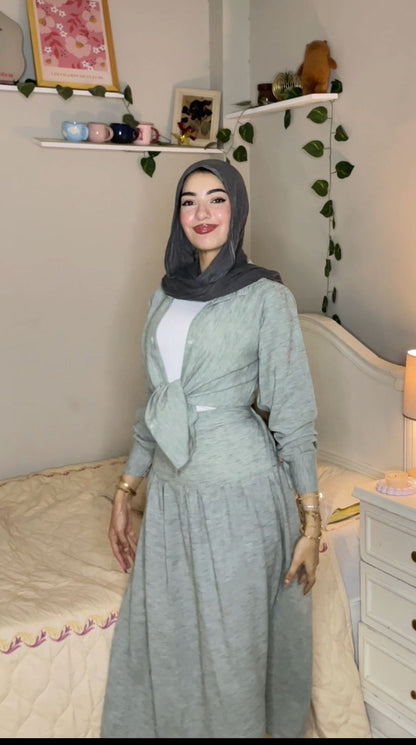 Linen Set – Skirt &amp; Blouse