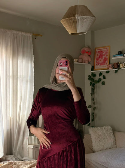 Velvet Evening Dress
